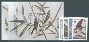 ANGUILLA 1985 SG650/MS4 set 4 +2MS 200th Ann Audubon Birds non montato come nuovo cat£21 - Foto 1 di 1