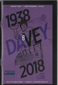 Southern Jaguars vs TCU Horned Frogs Football Program 9/1/18 - Picture 1 of 1