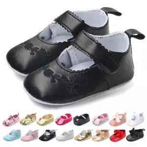 Baby Girls Shoes Infant Newborn Princess Shoes First Walkers Soft Toddler Shoes - Picture 1 of 17