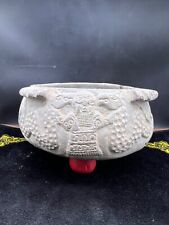 Antique Quality Rare Old Sasanin Greek Dynasty Craved Chorlite Stone Unique Bowl