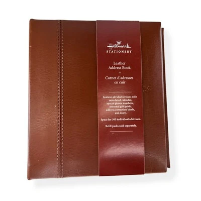 Libreta de direcciones de papelería Hallmark 300 direcciones cuero simulado carpeta de 6 anillas Foto 1 de 4