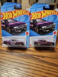 Lote de 2 Hot Wheels Nissan Skyline RS KDR30 2024 (púrpura) - Imagen 1 de 4