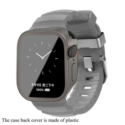 Correa de Silicona + Funda Protectora para Apple Watch Ultra3 Series 11 10 9 SE 8 Foto 1 de 4