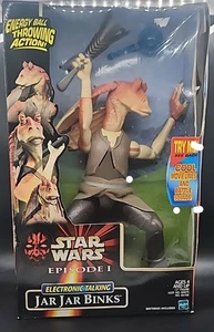 Hasbro 1999 Star Wars Electronic Talking Jar Jar Binks - Picture 1 of 3