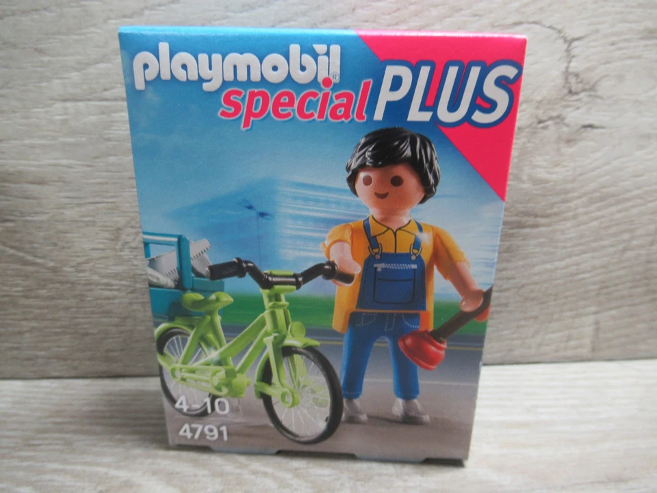 Playmobil Figuren | Special | Klempner mit Fahrrad | Set 4791 | neu & OVP
