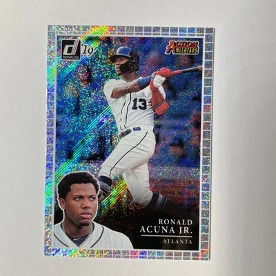 2019 Panini Donruss - Action All-Stars Ronald Acuña Jr. #AA12 Diamond - Image 1 of 2