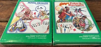 Royal Dealer and Poker & Blackjack - IntelliVision (Lot Of 2) - Image 1 of 4