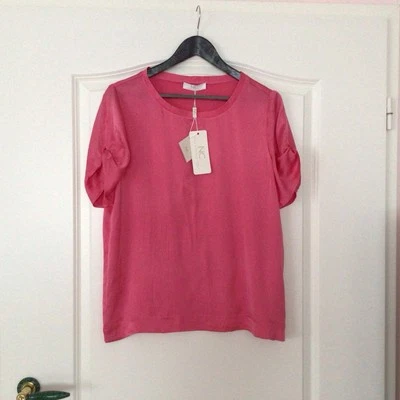 Nice Connection,  Blusen-Shirt, 96% Seide, 4% Elasten, Gr. 40, neu mit Etikett - Bild 1 von 4