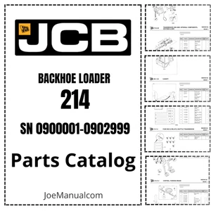 JCB 214 214E Backhoe Parts Catalog 0900001-0902999 - Picture 1 of 1