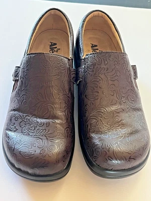 ALEGRIA KARA 巧克力压纹 PAISLEY 鞋/鞋码 40 9.5 US NURSING — 第 1/4 张图片