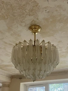 Vintage Italian Chandelier – 1960s/70s – Crystal – Complete - Picture 1 of 3
