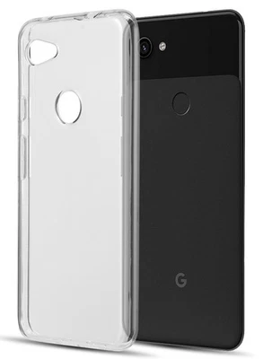 Transparent Clear Flex Gel TPU Skin Case Slim Cover for Google Pixel 3a XL 2019 - Image 1 of 4