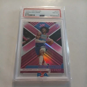 2022-23 Panini Chronicles Jalen Williams Pink XR Rookie RC #275 PSA 8 - Picture 1 of 2