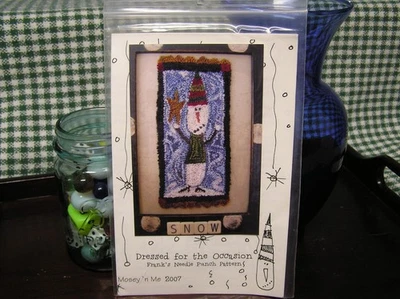 Mosey 'n Me "Dressed For the Occasion" Punch Needle Design Transfer & Booklet - Image 1 of 3