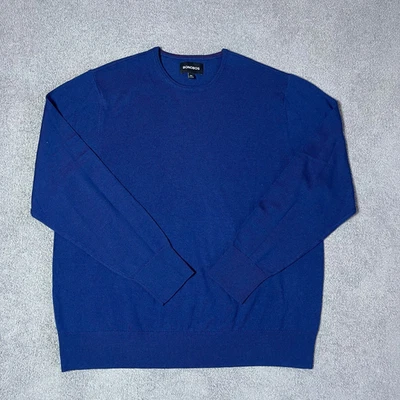 Bonobos 100% Extra Fine Merino Wool Blue Crewneck Sweater Men's XXL - Image 1 of 4