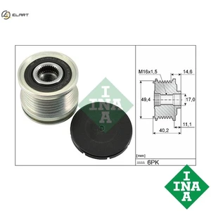 ALTERNATOR FREEWHEEL CLUTCH 535 0124 10 FOR SKODA KAMIQ SUPERB/II/III OCTAVIA - Picture 1 of 9