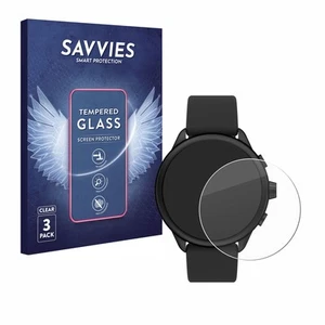 3x Savvies Schutzglas für Fossil Smartwatch Wellness (Gen 6) Hybrid Glas Panzer  - Zdjęcie 1 z 7