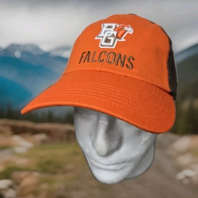 Sombrero de halcones verdes de bolos para hombre naranja con tirantes NCAA cautivador Foto 1 de 4