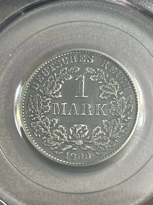 ***1900-G   1 SILVER MARK GERMAN EMPIRE***PCGS*** - Image 1 of 4