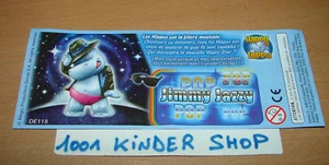 KINDER DE118 DE 118 HAPPY HIPPO JIMMY JAZZY BPZ FRANCE FR - Photo 1/1