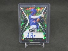 2023 LEAF EXOTIC BASEBALL ALEXANDER RAMIREZ ALLIGATOR CRYSTAL AUTO /4 MH3