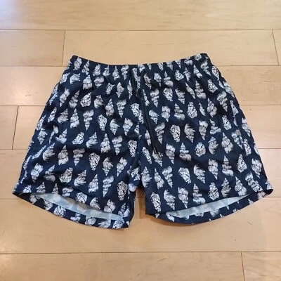 Pantalones cortos de natación Kiwi St Tropez para hombre con estampado de caracol marino 30"x 5,5" Foto 1 de 4
