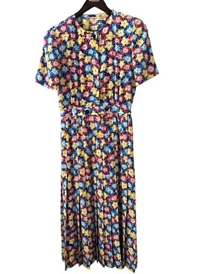 Liz Claiborne Vintage 90’s Dress Colorful Floral Size 4 - Image 1 of 4