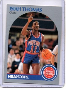 1990-1991 NBA HOOPS #111 ISIAH THOMAS DETROIT PISTONS (HALL OF FAMER) - Picture 1 of 2
