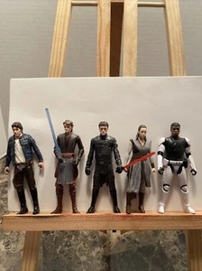 Lote de 5 figuras de Star Wars Han Solo, Anakin Skywalker, Balance-Tik, Rey, Finn - Imagen 1 de 16