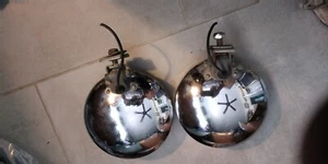 62-76 PAIR L & R Hella vintage chrome fog lights/lamp Mercedes w114/115 280 C - Picture 1 of 13