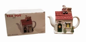 Teekanne Weihnachten Weihnachtsmann Mary Ann Baker Design Otagiri Japan B50/1944 - Bild 1 von 5