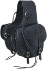 Western Saddle Bags - Black or Brown Soft Leather