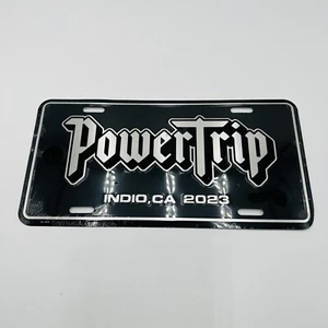 Targa PowerTrip 2023 Indio CA esclusiva VIP ACDC Metallica Guns Maiden - Foto 1 di 6