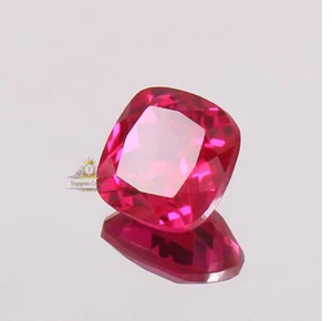 18.40 Ct Natural Flawless Cushion Cut Burmese Red Ruby Certified Loose Gemstone - Picture 1 of 4