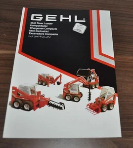 Folleto folleto de especificaciones de cargadora compacta de deslizamiento de rango Gehl 125 - Imagen 1 de 2