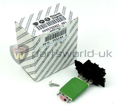 Resistor de motor aquecedor Fiat Grande Punto novo e 100% GENUÍNO 55702407 - Imagem 1 de 4