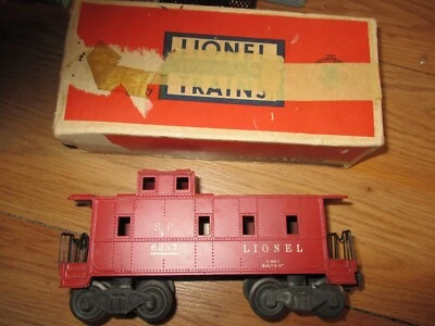 VINTAGE Lionel O GAUGE #6257 Red Caboose 1948-1949~W/BOX - Image 1 of 4