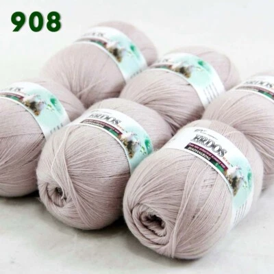 Sale 6 Skeinsx50g LACE Soft Acrylic Wool Cashmere hand knitting Crochet Yarn 908 - Image 1 of 4