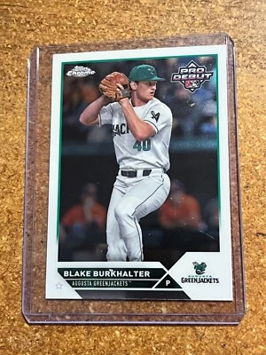 2023 Topps Pro Debut Chrome Baseball # PDC-187 Blake Burkhalter - Image 1 of 2