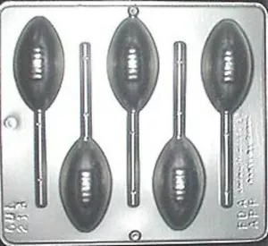 NUEVO 5 Cavidades Deportes FÚTBOL Chocolate Caramelo Fondant Yeso Arcilla Molde Lollypop - Imagen 1 de 4