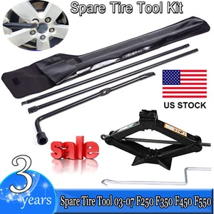 For Ford Super Duty F250 Repair Scissor Jack Handle Kit Spare Tire Change Tools - Picture 1 of 12