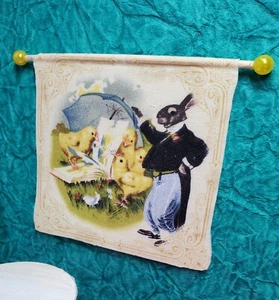 Casa delle bambole in miniatura vintage PASQUA da parete - Foto 1 di 3