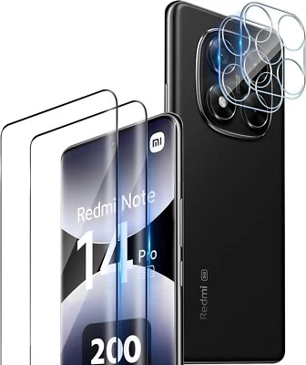MSM 2X 3D Tempered Glass (Screen+Camera) For Xiaomi Redmi Note 14 Pro 5G Screen Protector