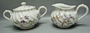 Haviland Limoges France ORSAY Creamer & Sugar Bowl with Lid Set - Picture 1 of 2