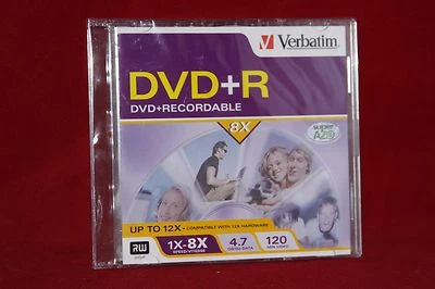 1 Pack, Verbatim DVD+R 4.7GB 1x-8x (up to 12x), Super AZO. - Image 1 of 2