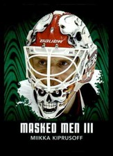 10-11 Between The Pipes Masked Men Emerald #MM36 Miikka Kiprusoff 1/1 (re 92323)