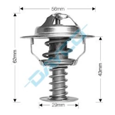 THERMOSTAT & GASKET FITS MITSUBISHI DELICA WITH 2.2L 2.4L 4CYL ENGINE 2007-ON - Image 1 of 2