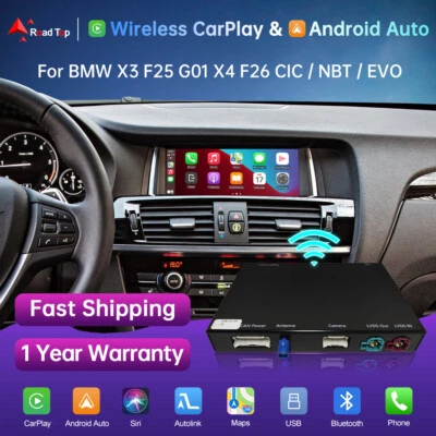 Wireless Smart Carplay Android Auto Module Kit For BMW X3 F25 X4 F26 2010-2020 - Image 1 of 4