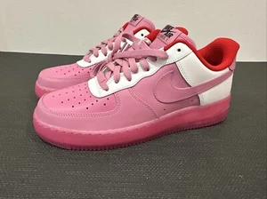2021 Nike Air Force 1 Low ID Pink/white/red Size 10 Men’s CT7875-994 Rare - Picture 1 of 11
