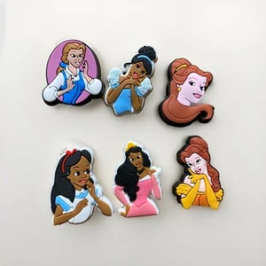 Disney Princess Crocs Charm Jibbitz Cinderella Belle Alice Shoe African American - Picture 1 of 2